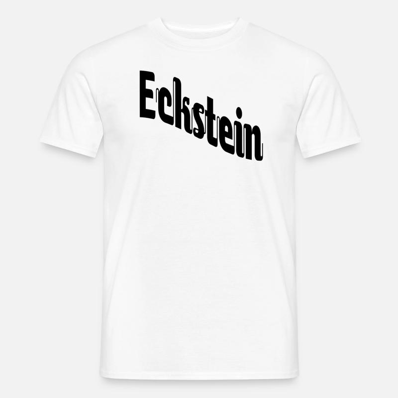 Eckstein - Männer T-Shirt - Weiß