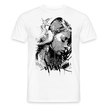 Graffiti street art - Men's T-Shirt - white - Front - AI Model Male 178 dark (178cm)