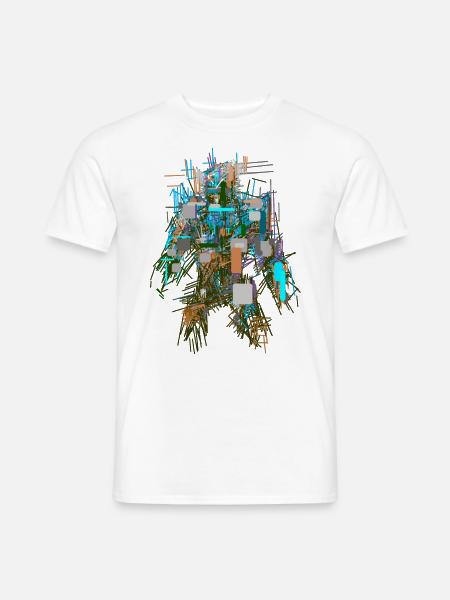 Transformator Abstrakt - Männer T-Shirt - Weiß