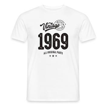Vintage 1969 - Celebrating 54 Years! - Men's T-Shirt - white - Front - AI Model Male 178 dark (178cm)
