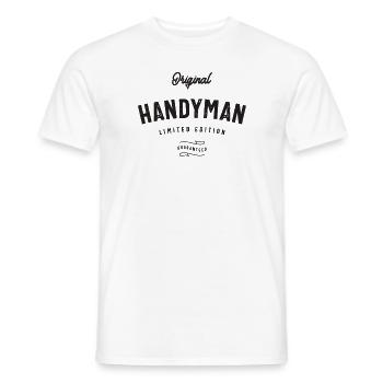 Original Handyman Limited Edition - Fixologist - Men's T-Shirt - white - Front - AI Model Male 178 dark (178cm)