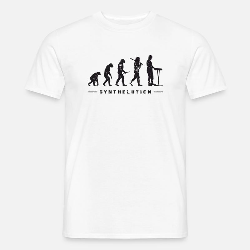 Synthelution - Synthesizer Analog Synth - - Männer T-Shirt - Weiß