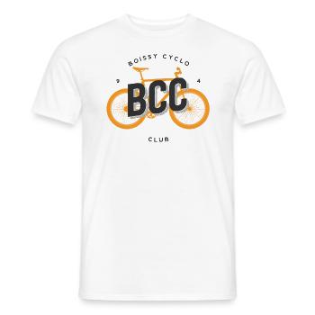 Cyclo Club - Men's T-Shirt - white - Front - AI Model Male 178 dark (178cm)