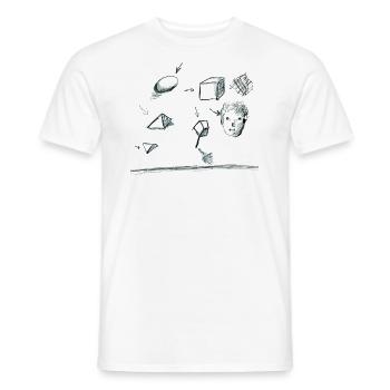 sketchbookpage 2 for white - Men's T-Shirt - white - Front - AI Model Male 178 dark (178cm)