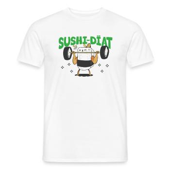 Sushi Diät - Männer T-Shirt - Weiß - Vorne - AI Model Male 178 dark (178cm)