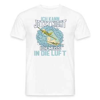 Segelflieger Pilot Segelfliegen Flugzeug - Männer T-Shirt - Weiß - Vorne - AI Model Male 178 dark (178cm)