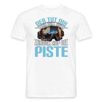 Ski Skifahren Skifahrer Der tut nix - Männer T-Shirt - Weiß - Vorne - AI Model Male 178 dark (178cm)