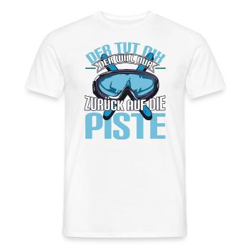 Ski Skifahren Skifahrer Der tut nix - Männer T-Shirt - Weiß - Vorne - AI Model Male 178 dark (178cm)
