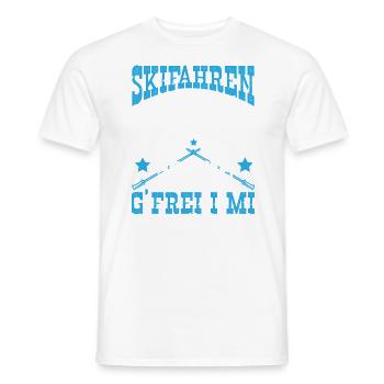 Skifahrer Skiurlaub Ski Drauf G´Frei I Mi - Männer T-Shirt - Weiß - Vorne - AI Model Male 178 dark (178cm)