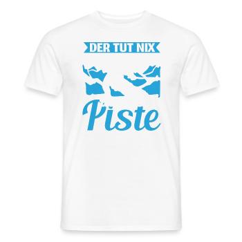 Ski Skifahren Skifahrer Der tut nix - Männer T-Shirt - Weiß - Vorne - AI Model Male 178 dark (178cm)