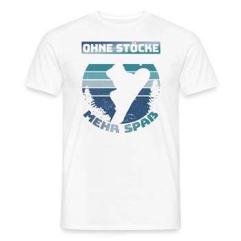 Snowboarder Snowboarding Snowboarden Ohne Stöcke - Männer T-Shirt - Weiß - Vorne - AI Model Male 178 dark (178cm)