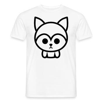 Fuchs - Männer T-Shirt - Weiß - Vorne - AI Model Male 178 dark (178cm)
