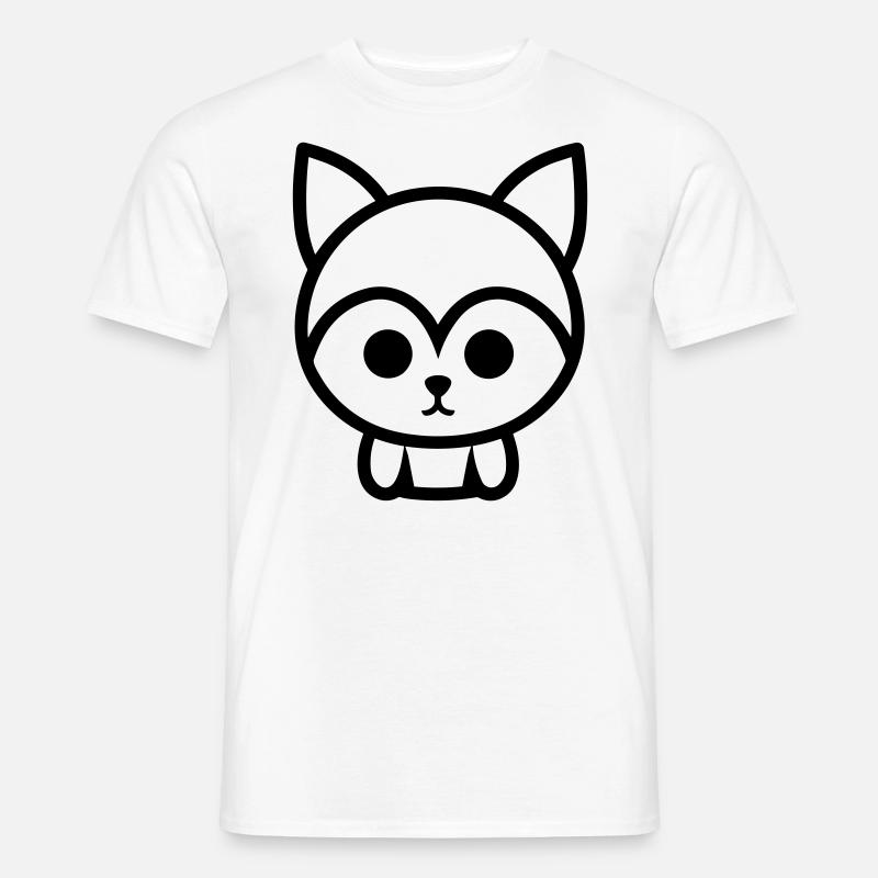 Fuchs - Männer T-Shirt - Weiß