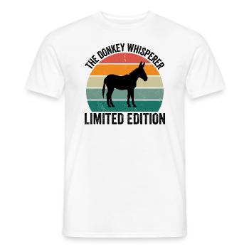 The Donkey Whisperer - Men's T-Shirt - white - Front - AI Model Male 178 dark (178cm)