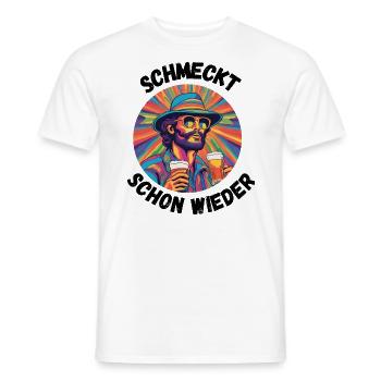 Schmeckt schon wieder - Männer T-Shirt - Weiß - Vorne - AI Model Male 178 dark (178cm)