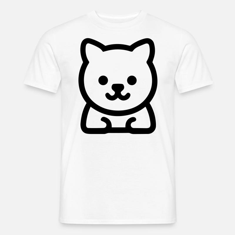 Hund - Männer T-Shirt - Weiß