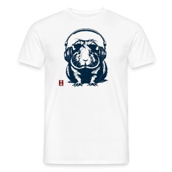 Cobaye musical - T-shirt homme - blanc - Devant - AI Model Male 178 dark (178cm)