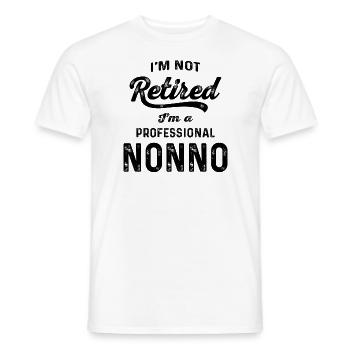 Nonno Retirement Redefined - Grandparents - Men's T-Shirt - white - Front - AI Model Male 178 dark (178cm)