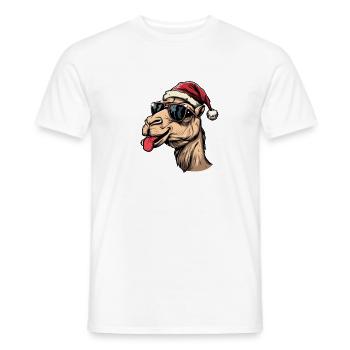 Kamel Weihnachten Lustig - Männer T-Shirt - Weiß - Vorne - AI Model Male 178 dark (178cm)