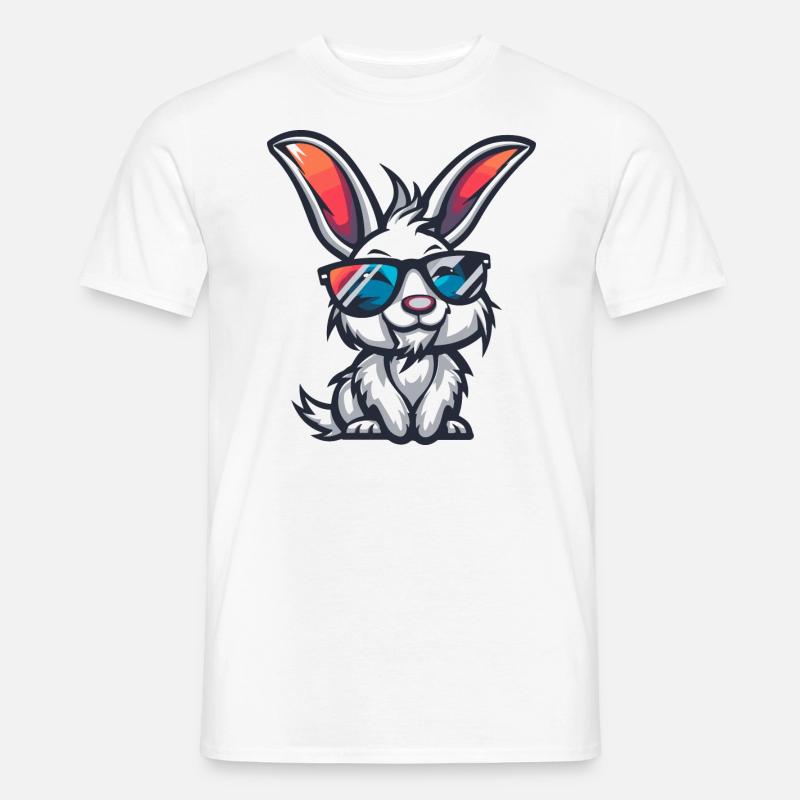 Bunny Cool Comic - Men's T-shirt - white