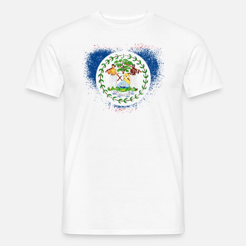 Belize - Männer T-Shirt - Weiß