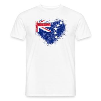 Cook Islands - Men's T-Shirt - white - Front - AI Model Male 178 dark (178cm)
