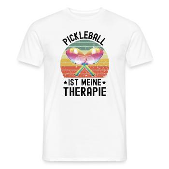 Pickleball Ist Meine Therapie - Männer T-Shirt - Weiß - Vorne - AI Model Male 178 dark (178cm)
