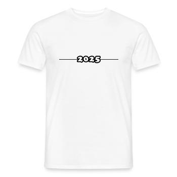 2025 Element - Men's T-Shirt - white - Front - AI Model Male 178 dark (178cm)