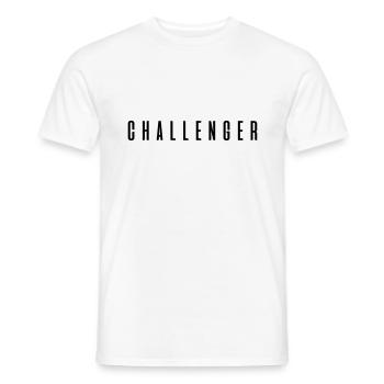 Challenger ! Geschenk Sprüche - Männer T-Shirt - Weiß - Vorne - AI Model Male 178 dark (178cm)