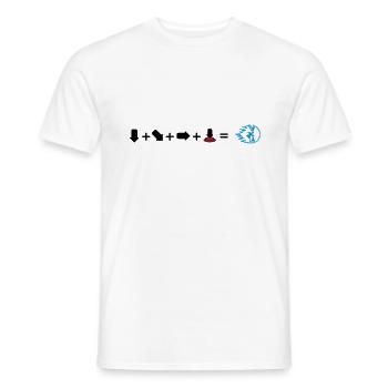 Hadoken - Männer T-Shirt - Weiß - Vorne - AI Model Male 178 dark (178cm)