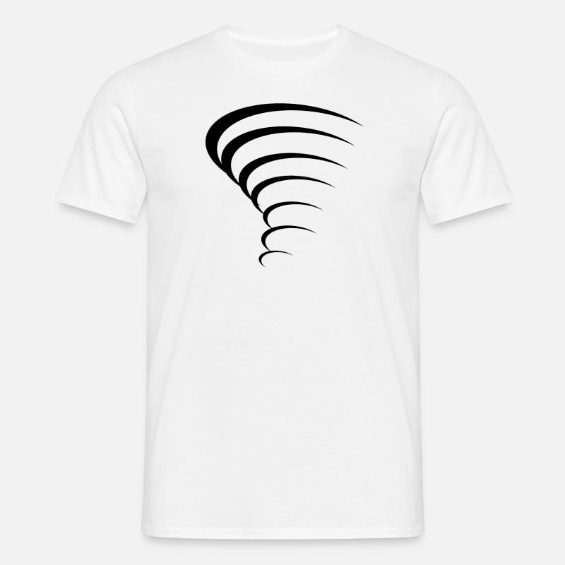Conception de tornade - T-shirt Homme - blanc