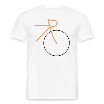 COUREUR - T-shirt homme - blanc - Devant - AI Model Male 178 dark (178cm)