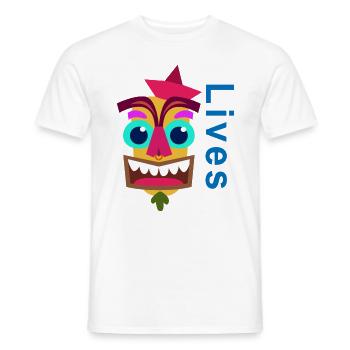 lives - colors - Men's T-Shirt - white - Front - AI Model Male 178 dark (178cm)