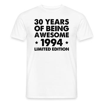 30 ans d’être génial 1994 édition limitée - T-shirt homme - blanc - Devant - AI Model Male 178 dark (178cm)