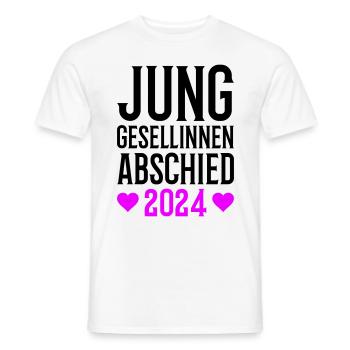Hen party 2024 - Men's T-Shirt - white - Front - AI Model Male 178 dark (178cm)