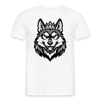 Husky Dog Head Crown - Men's T-Shirt - white - Front - AI Model Male 178 dark (178cm)