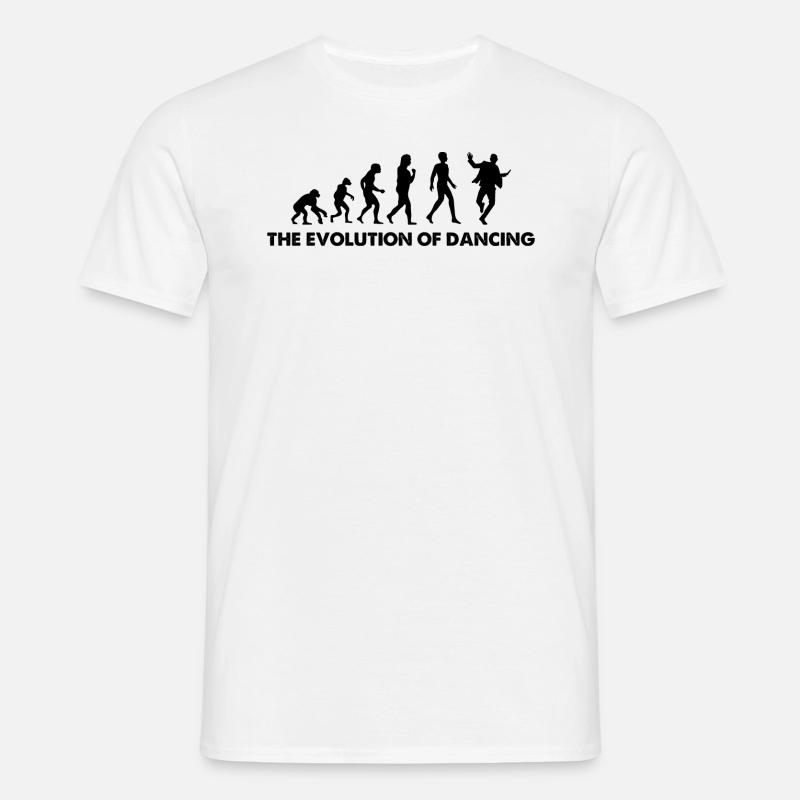 The Evolution Of Dancing - Männer T-Shirt - Weiß