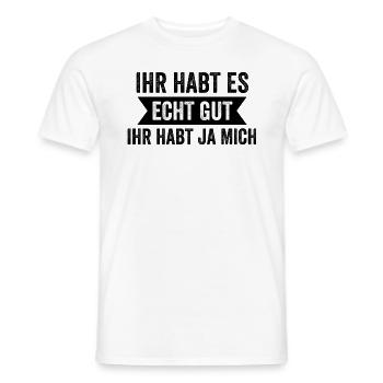 Tu l’as vraiment bien, tu m’as - T-shirt homme - blanc - Devant - AI Model Male 178 dark (178cm)