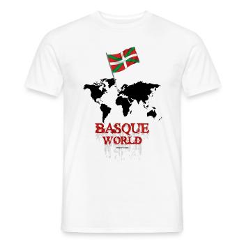 Baskische Welt - Männer T-Shirt - Weiß - Vorne - AI Model Male 178 dark (178cm)