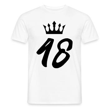 48 Zahl Krone - Männer T-Shirt - Weiß - Vorne - AI Model Male 178 dark (178cm)