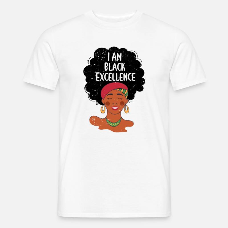 Ich bin Black Excellence - Männer T-Shirt - Weiß