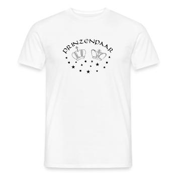 Prinzenpaar | Karneval | Kostüm | Fasching - Männer T-Shirt - Weiß - Vorne - AI Model Male 178 dark (178cm)