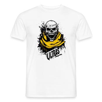 Dortmund Football Football Ultras Fan - Men's T-Shirt - white - Front - AI Model Male 178 dark (178cm)