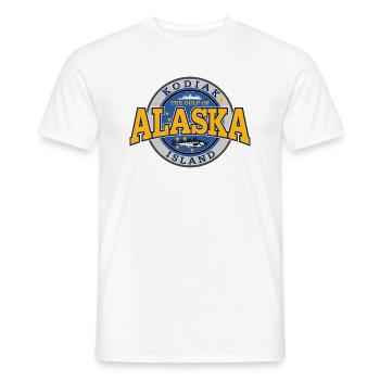 Alaska Kodiak Island - Männer T-Shirt - Weiß - Vorne - AI Model Male 178 dark (178cm)