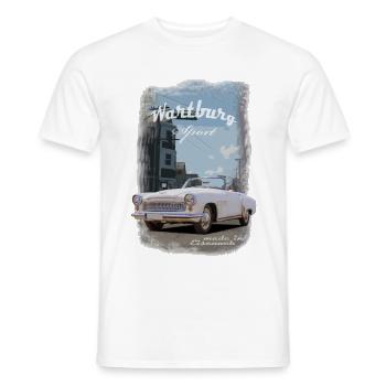 Wartburg hoch 5 Sport - Männer T-Shirt - Weiß - Vorne - AI Model Male 178 dark (178cm)