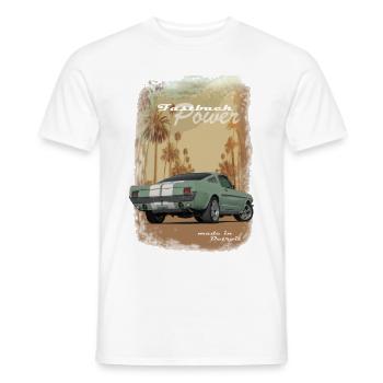 FoMu 2019 Shirt 100 sans marque et emblème - T-shirt homme - blanc - Devant - AI Model Male 178 dark (178cm)