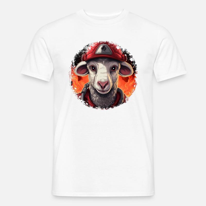 Sheep Fire Brigade - Men's T-Shirt - white