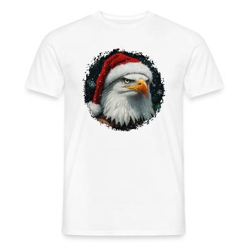 Adler Weihnachten - Männer T-Shirt - Weiß - Vorne - AI Model Male 178 dark (178cm)