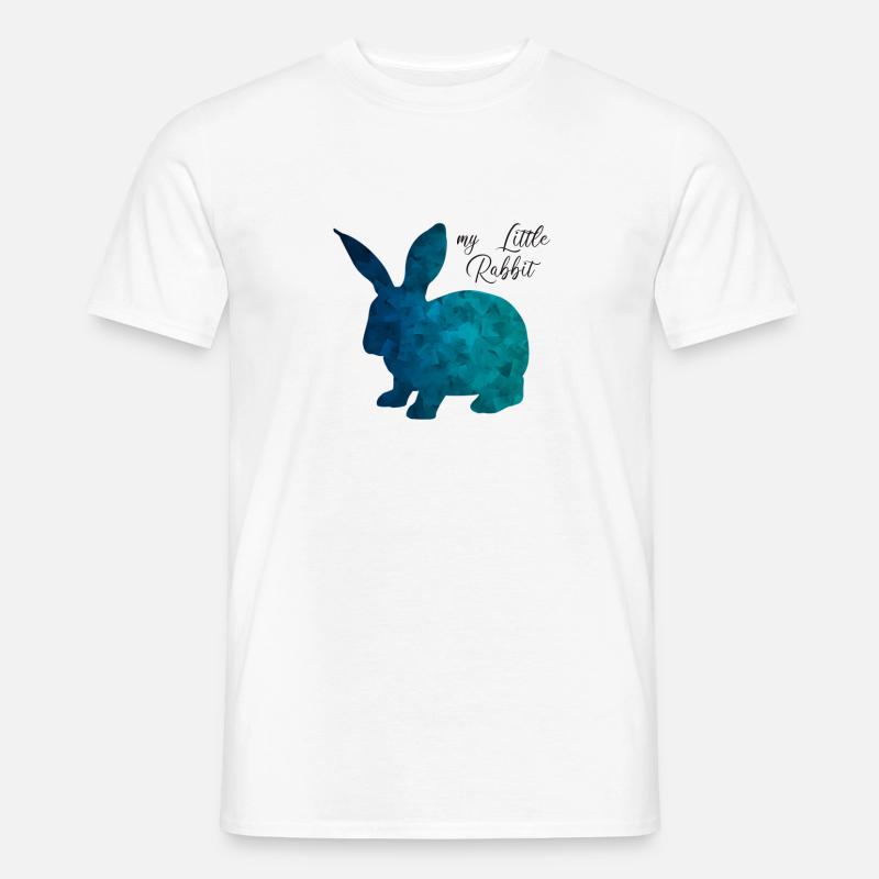 Kanin abstrakt - T-shirt herr - vit