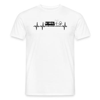 Camper Trekking Wohnmobil Frequenz schwarz - Männer T-Shirt - Weiß - Vorne - AI Model Male 178 dark (178cm)